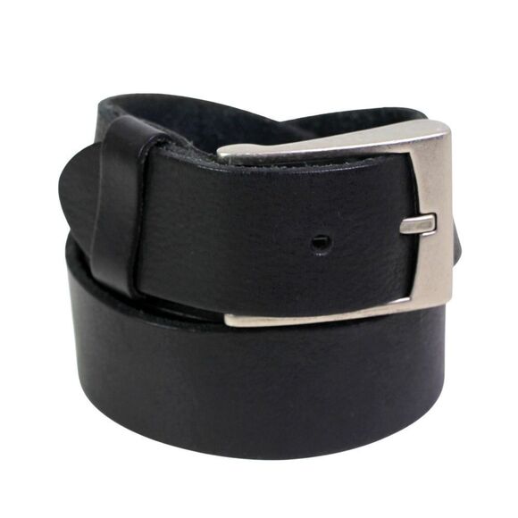Levi's SADDLE BLACK GENUINE LEATHER 1 1/2"Wd DRESS CASUAL MEN'S BELT Sz 40 (47D - Picture 2 of 13
